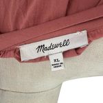 Madewell  Crinkle Poplin Wrap‎ Mini Dress Long Sleeve Tiered Pink Size XL Photo 9