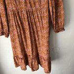 Universal Threads Universal Thread Dress Small Floral Long Sleeve Midi Boho Ruffle Peasant Fall Photo 2