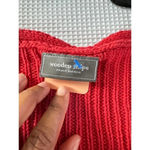 Wooden Ships  Red V Neck KNnit Sweater SIZE XS/S Photo 4
