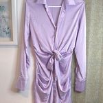 Rivir Lavender Satin Tie Photo 1
