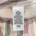 Caslon New Cabana Stripe Linen Blend Lattice Trim Tiered Maxi Dress Size Medium Photo 19