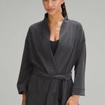 Lululemon Ribbed Softstreme Belted Wrap Jacket Black Size 10 NWT Photo 0