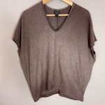 Clara Sun Woo Knit Top Short Sleeve Ombre Shirt V Photo 0