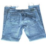 AG Denim Distressed Raw Hem Ankle Jeans Blue Size 27 Photo 3