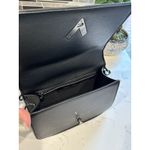 VALENTINO ORLANDI Bag Black w/Gunmetal Diamond Quilted Crossbody Shoulder New Photo 4