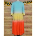 Soft Surroundings  Topper Ombre Artsy Boho Tiered Size PXS Open Front Cover Up Photo 7
