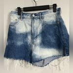 PacSun Ultra High rise Vintage Short Button Fly Bleached Denim Size 27 Photo 5