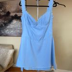House Of CB  'Tilly'‎ Blue Pin Tuck Mini Dress NWOT size L Photo 4