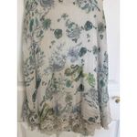 Via Signoria Silk Lace Floral Sleeveless Top Size Small Italy Fairy Whimsical White Photo 3