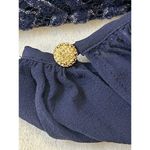 Lilly Pulitzer  Size 2 Carleigh Lace Navy Blue Silver Party/Cocktail Short Dress Photo 4