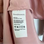 Zimmermann  Silk Wrap V-Neck Mini Dress in Blush Pink Photo 7