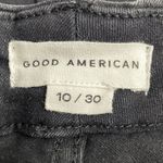 Good American NWT  Good Legs Step Hem Distressed Jeans Black141 Size 10 | Fits 16 Photo 12