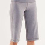 Lululemon Women’s Clam Digger II Heathered Fossil Gray Cropped Wide Leg Capris Photo 0