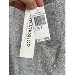 Workshop Republic Clothing WORKSHOP Republic Size M Heather Grey Pearl Soft Knit Top Athleisure Casual Photo 9