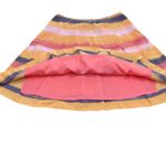 Dana Buchman  Women Silk Pleated lined pink/blue/yellow skirt size 10‎ Photo 5