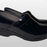 Dansko  Black Patent Clogs Nurse Doctor Physician Shoes Size 38 EUC #CL-95 Photo 0