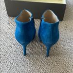 Enzo Angiolini  Vibrant Blue Heeled Boots Photo 5