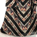 ASOS New  Design Floral Stripe Print Sheer Mini Collared Puff Sleeve Swing Dress Photo 6