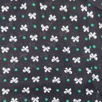 Ann Taylor  Factory Black White Green Bows Patterned Button‎ Down Shirt Bow tie Photo 5