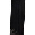 Nicole Bakti for Cache Vintage Black Lace Maxi Dress Women's Size S Formal Long Photo 1