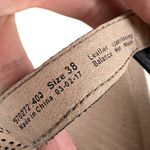 Dansko Jacinda Leather Wedge Sandals Perforated Dark Gray Size 38 8 Photo 8