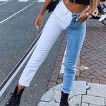 Adika Two Colored Mom Jeans Photo 0