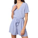 Rails  Sophia‎ Sky Blue Daisies Shorts Romper Playsuit Size Small Photo 1