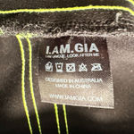 I am gia I.AM.GIA. Womens size Small Astrid High Waist Flare Striped Pants Stretch Flaw Photo 11