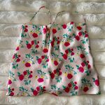 ZARA Nwot  FLORAL CROP TOP HANDKERCHEIF BANDANA ROSE CREAM PINK OPEN BACK Photo 0