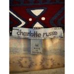 Charlotte Russe NEW  Women's Mini Skirt Medium Multicolor Abstract Cotton Stretch Photo 3