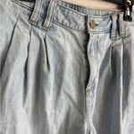 Lands End Light Wash Blue Denim Paperbag Jean Shorts Womens 10 Eclectic Grandpa Photo 1