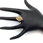 Hallmark Vintage Opal Pinky Ring Size 4.5 Gold Tone Marker Multiple Gemstones Photo 3