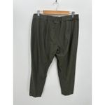 Eileen Fisher  Womens Olive Green Cropped Pull On Pants Size XL Casual Lounge Photo 1