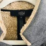 Tibi  leather trimmed asymmetric color block coat size 6‎ Photo 2