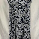 Laura Scott Blue White Paisley Bohemian Peasant Maxi Skirt Plus 3X NEW Photo 1