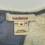 Sundance  Semi Sheer Romantic Boho Silk Blend‎ Sleeveless Top Blue Mia Bella Sz M Photo 2