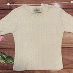 B.Moss Short Sleeve Knit Sweater White Photo 0