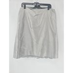 Lafayette 148 New York Gray Silk Blend Sleeveless Top & Skirt Set Size 16 Photo 6