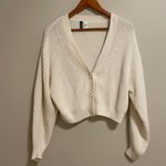 Divided Cream Cardigan  Photo 1