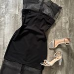 ZARA NWT Gorgeous Contrasting Organza Black Dress Size S Photo 1