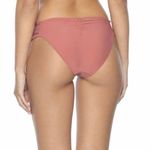 PilyQ Lotus Smocked Tab embroidered pink Bikini Bottom Photo 2