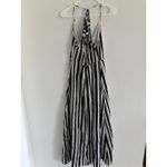 Altar'd State Dress Womens Medium Black White Stripe Maxi Event Party Beach Photo 1