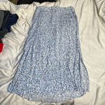 Cotton On  Floral Blue White Elastic Waist Maxi Skirt Extra Large XL Photo 0