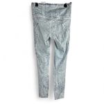 Lululemon Fast and Free Tight 25" Nulux City Grit White Blue Fog Size 4 EUC Photo 1