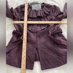 Anthropologie Tabitha Foliage Finder Purple Jacket Size 6 Photo 2