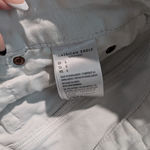 American Eagle Womens  White Denim Cuffed Shorts Size 4‎ Photo 1