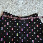 Black Midi Circle Skirt Colorful Geometric Print Women’s size Extra Small XS Photo 7
