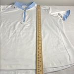 Adidas women’s mock neck 1/4 zip golf White and Blue Shirt size XL Photo 8