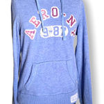 Aeropostale ‎ Womens Juniors Hoodie Size Medium Blue Sweatshirt Applique Logo Photo 0