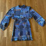 Smoked skirt mini dress size M Blue Size M Photo 5